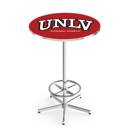 Holland Bar Stool Co 42" Chrome UNLV Pub Table L216C4228UNevLV